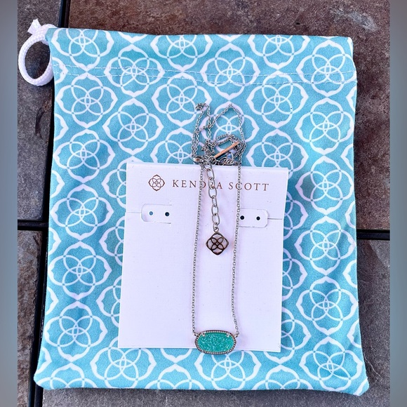 Kendra Scott Jewelry - Kendra Scott Elisa Blue Drusy Necklace